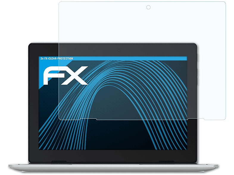 ATFOLIX 2x FX-Clear Displayschutz(für Lenovo (10 D330 IdeaPad inch))