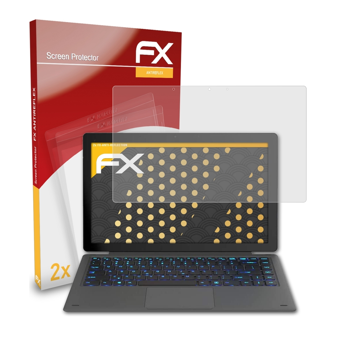 2x FX-Antireflex KNote X Pro) Displayschutz(für ATFOLIX Alldocube