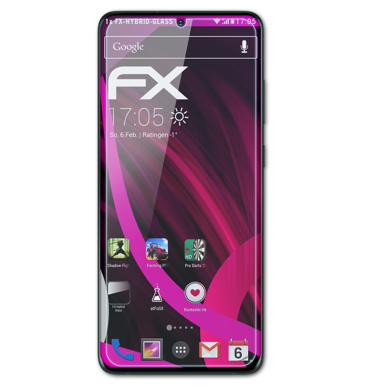 FX-Hybrid-Glass Galaxy Schutzglas(für ATFOLIX Ultra) S20 Samsung