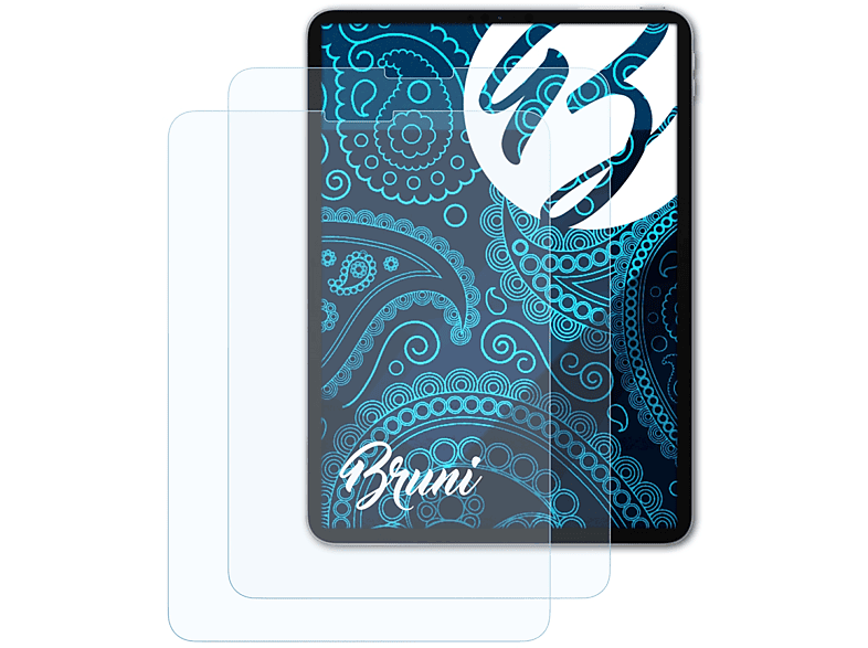 BRUNI 2x Basics-Clear Schutzfolie(für Apple iPad Pro 11 (2020))