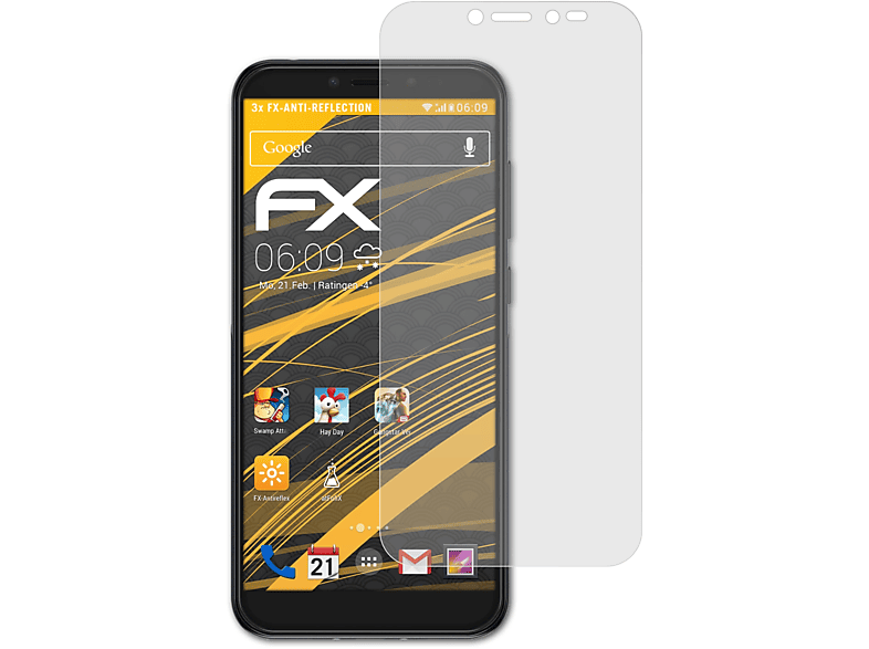 Alcatel (2019)) ATFOLIX 3x FX-Antireflex 1S Displayschutz(für