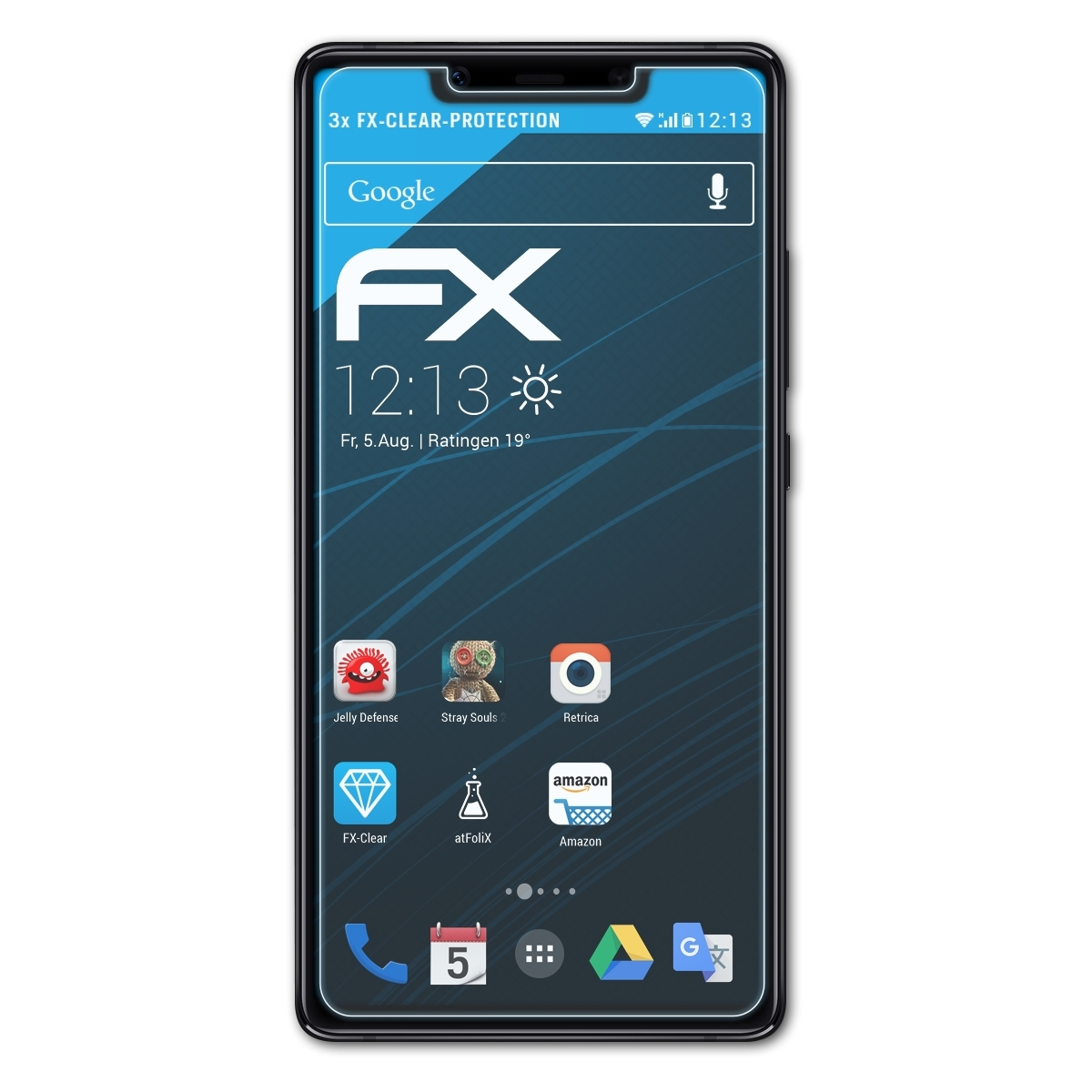 3x ATFOLIX Xiaomi Displayschutz(für FX-Clear SE) 8 Mi