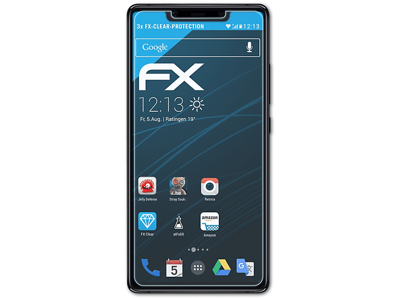 ATFOLIX 3x FX-Clear Displayschutz(für Xiaomi Mi 8 SE)