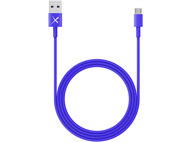 blau Micro-USB Ladekabel Colour USB-Kabel Line XLAYER