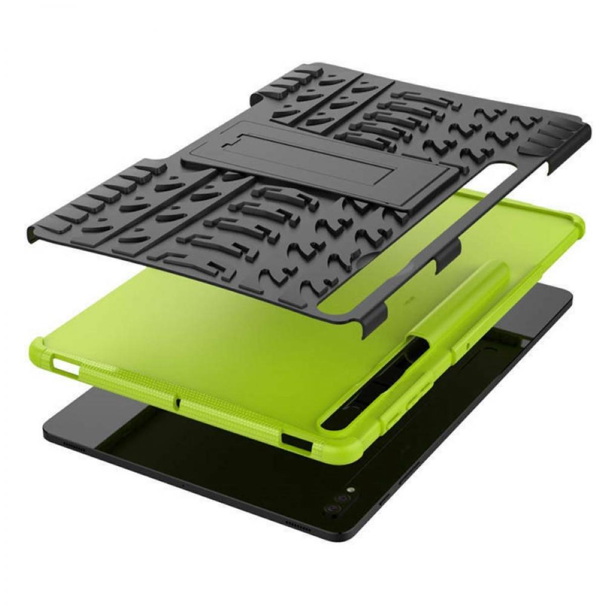 Samsung Urethan, 2i1 Backcover für Grün Tablethülle Stoßfest Thermoplastisches CASEONLINE