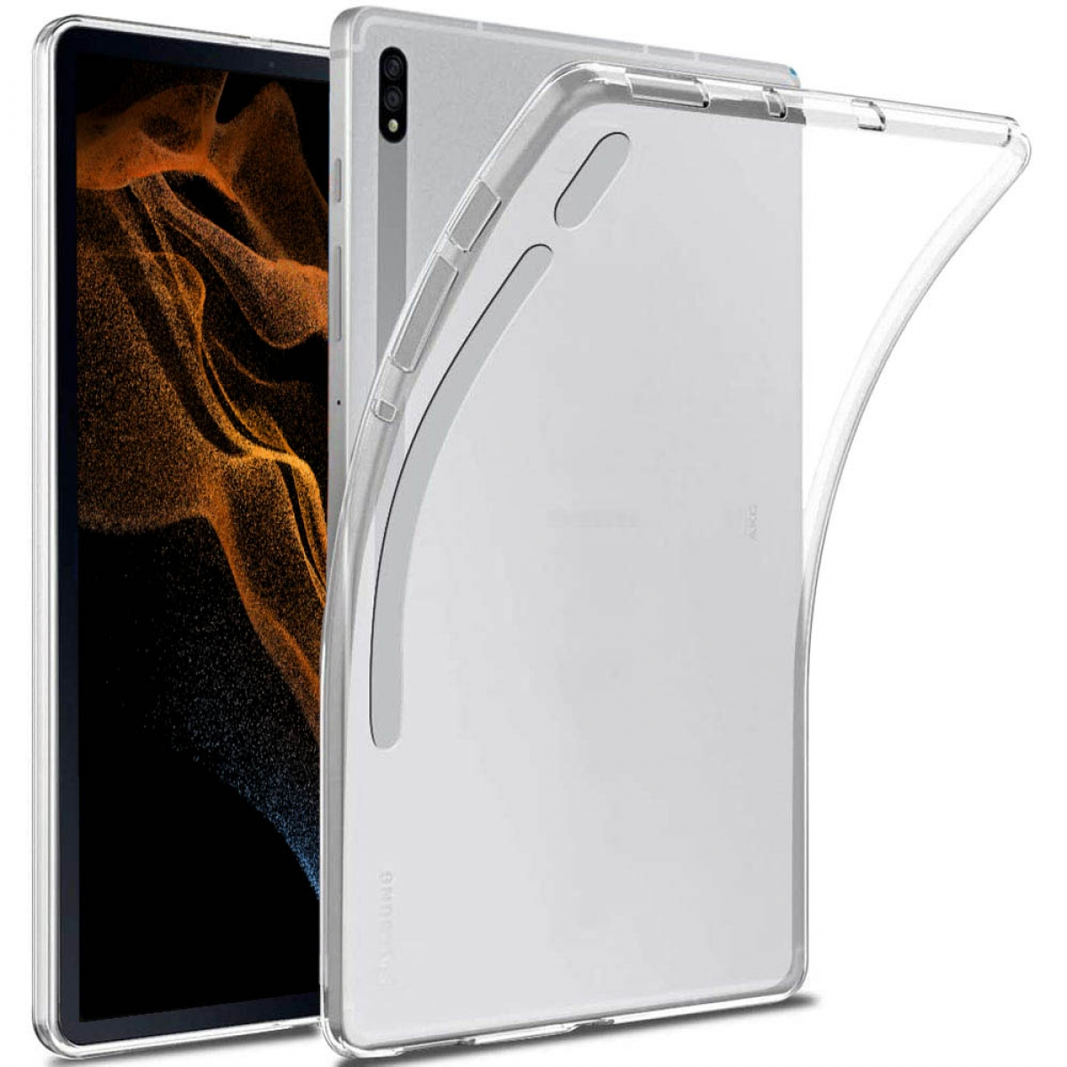 Urethan, CASEONLINE für Clear Samsung Transparent Tablethülle Thermoplastisches Backcover