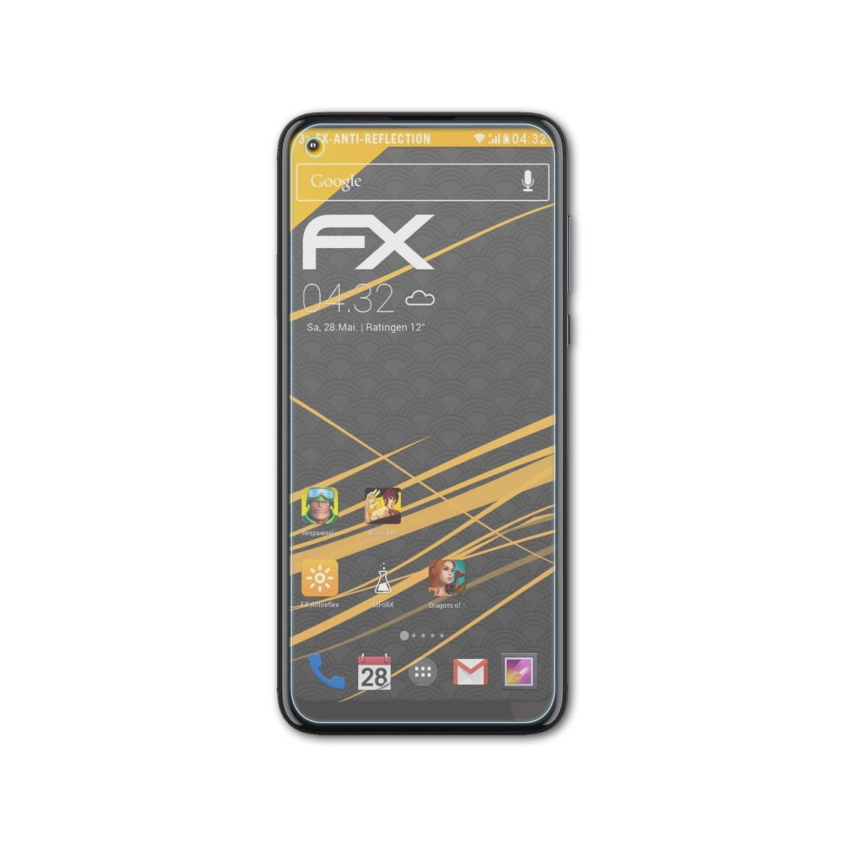 ATFOLIX 3x FX-Antireflex Displayschutz(für Motorola G Moto fast)