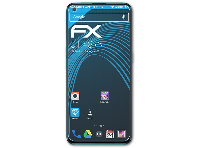 ATFOLIX 3x FX-Clear Displayschutz(für OnePlus Nord CE)