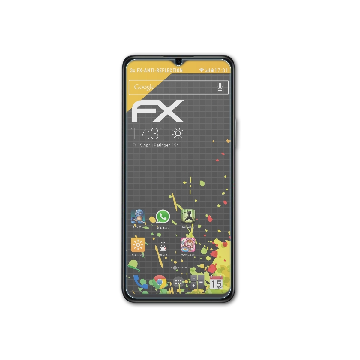 ATFOLIX 3x FX-Antireflex Displayschutz(für Y76s) Vivo