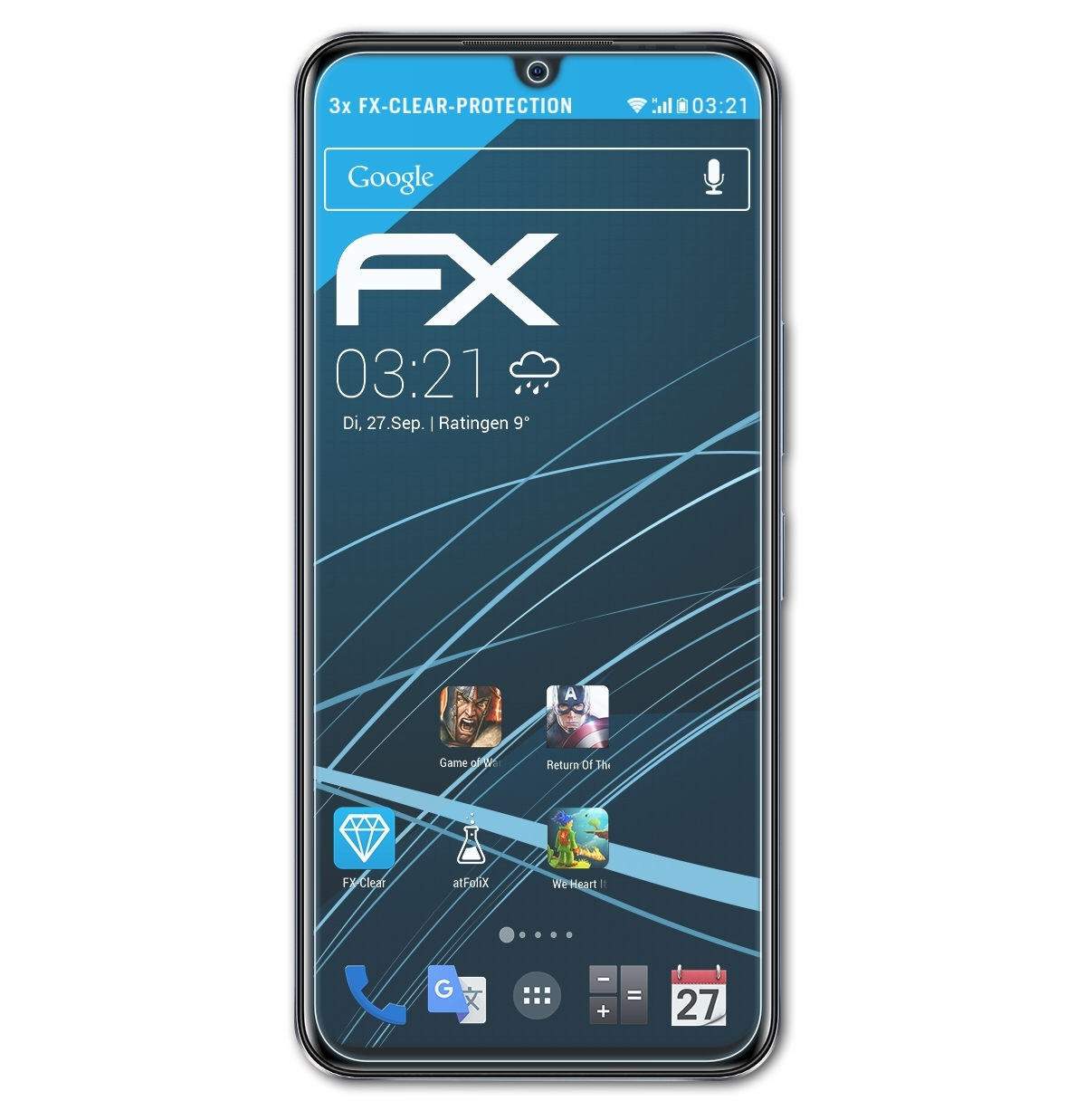 FX-Clear ATFOLIX 3x 11) Note Infinix Displayschutz(für