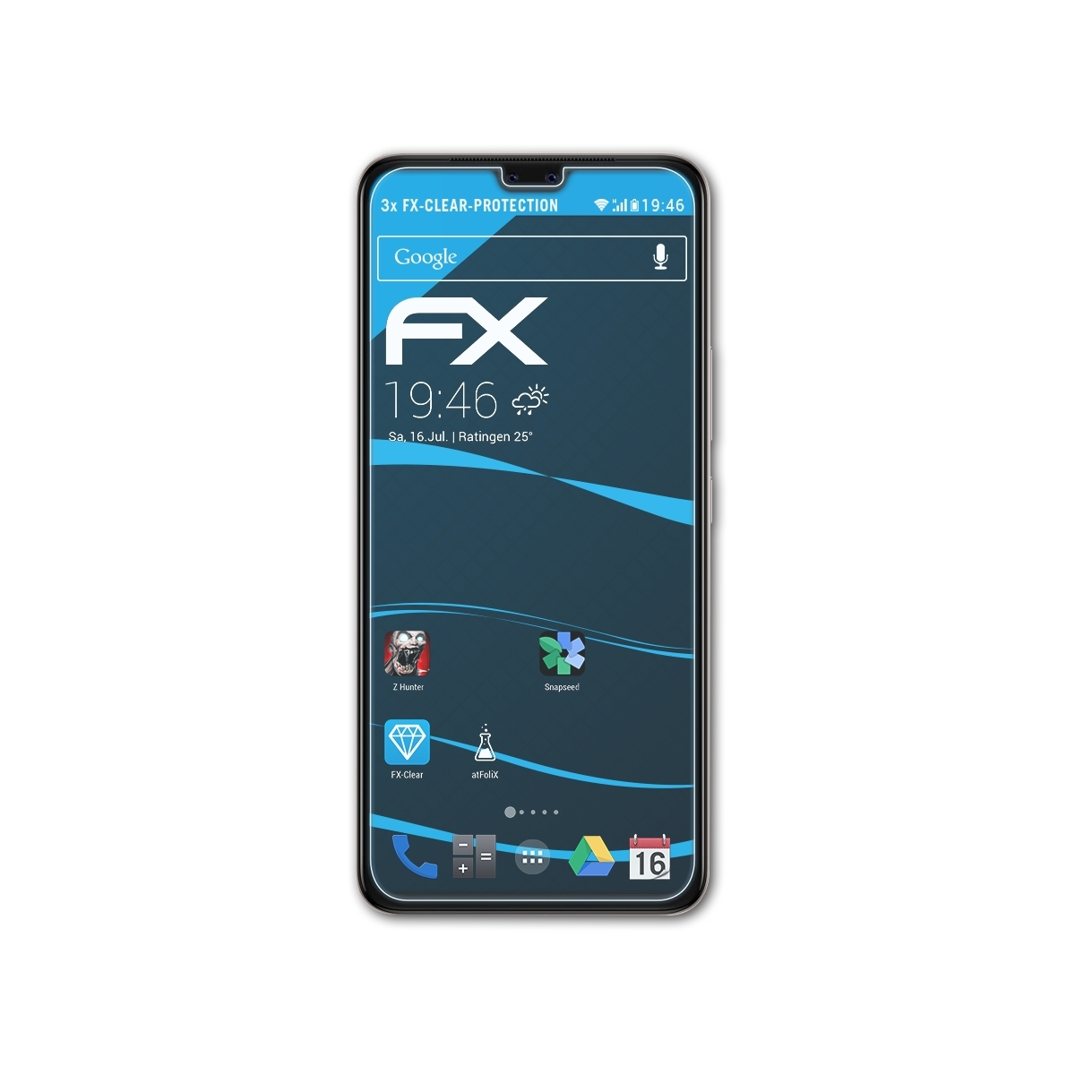 ATFOLIX 3x FX-Clear Displayschutz(für V20 Pro) Vivo