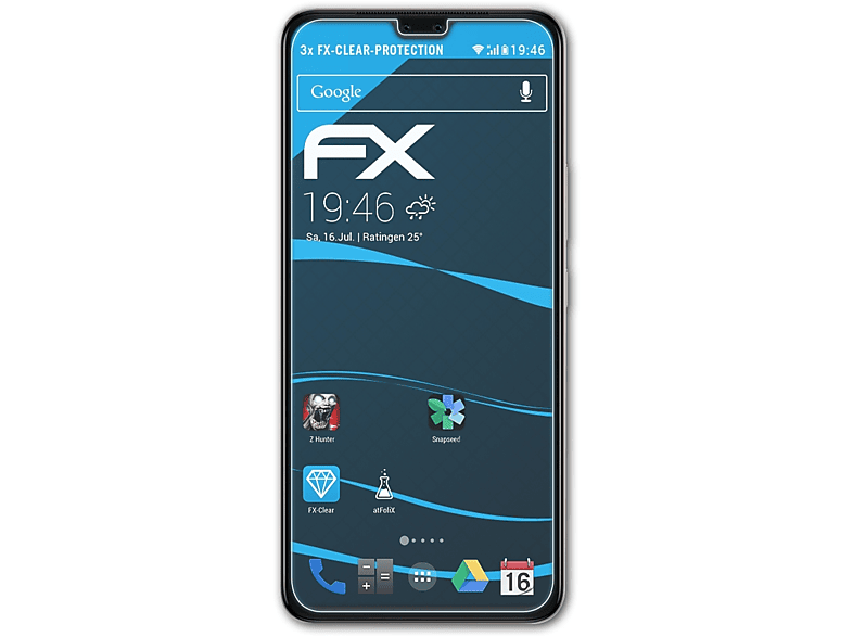 ATFOLIX 3x V20 Displayschutz(für Vivo FX-Clear Pro)