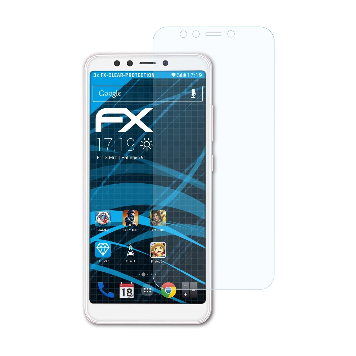 ATFOLIX 3x FX-Clear Hotwav Displayschutz(für M5)