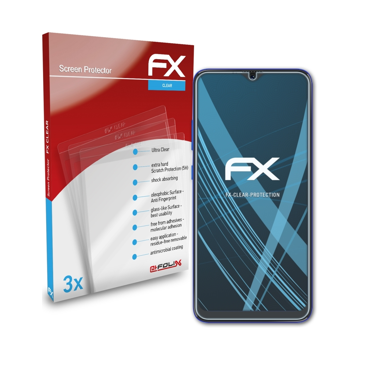 FX-Clear 3x Displayschutz(für K3) Hotwav Pearl ATFOLIX