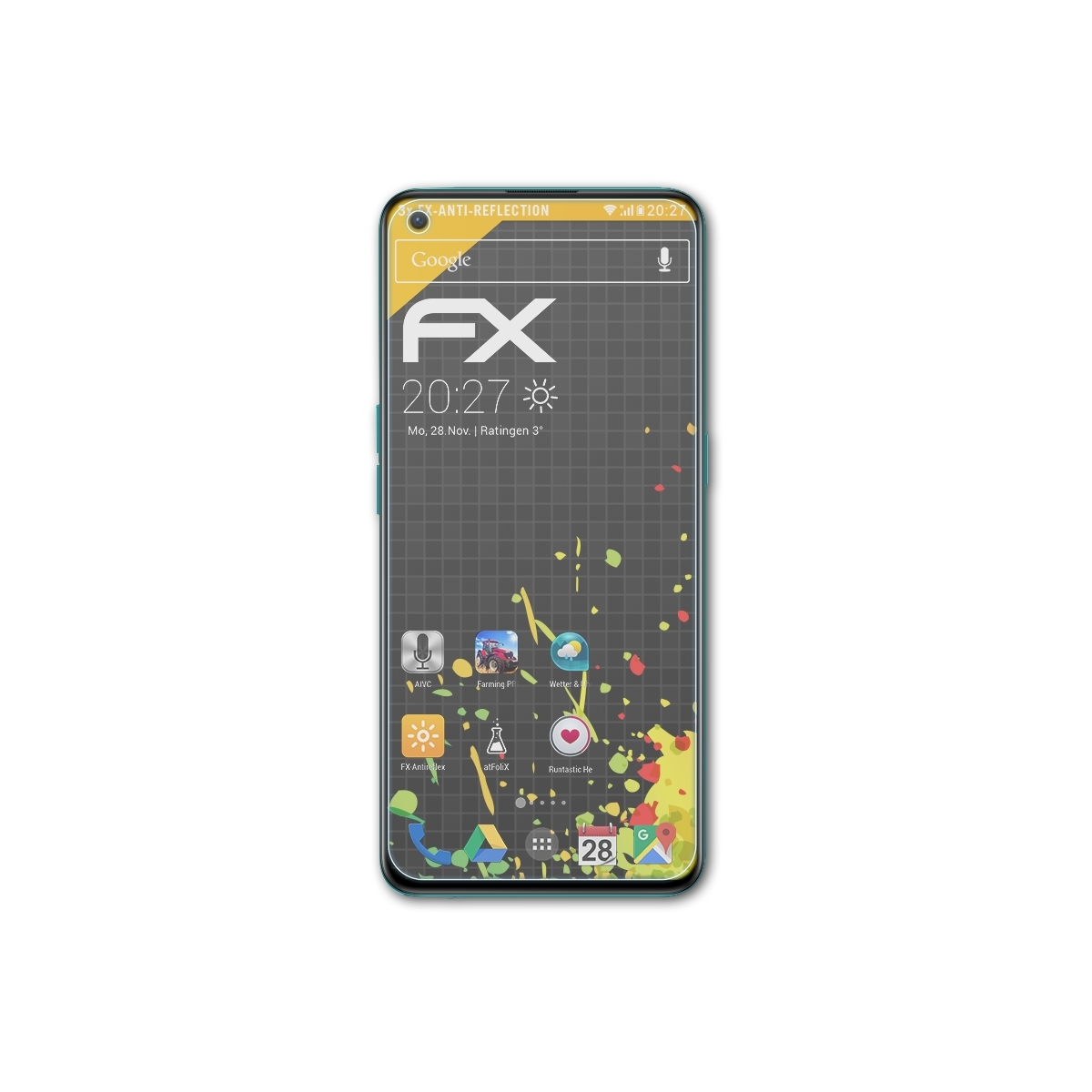 3x CE) ATFOLIX Nord OnePlus Displayschutz(für FX-Antireflex