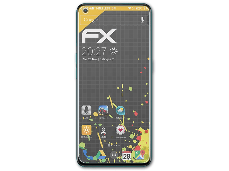 ATFOLIX Nord FX-Antireflex 3x OnePlus CE) Displayschutz(für
