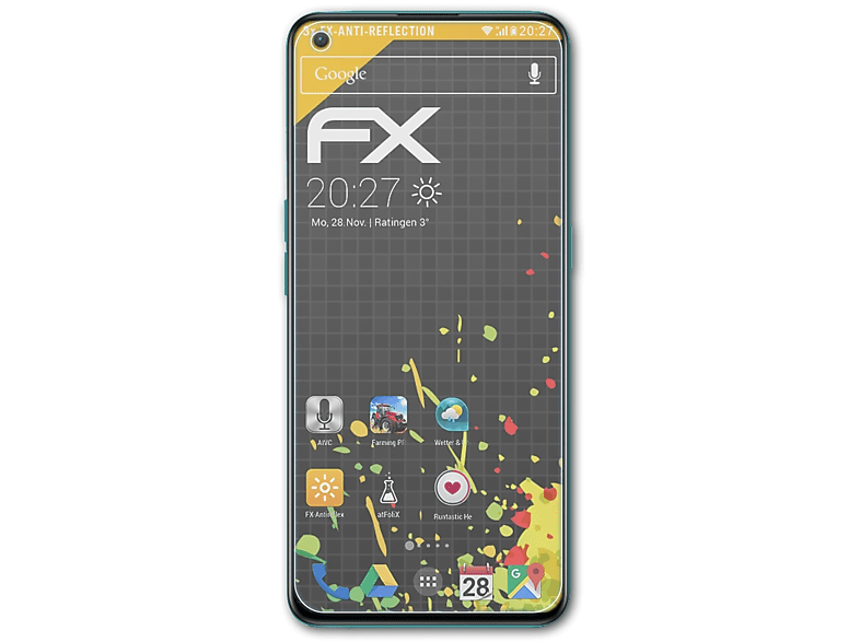 FX-Antireflex CE) ATFOLIX Nord Displayschutz(für 3x OnePlus