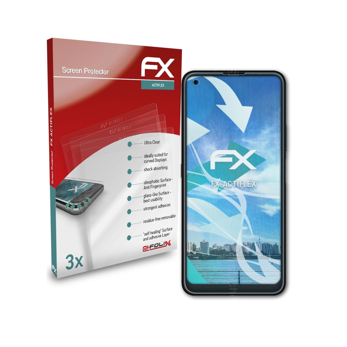ATFOLIX 3x FX-ActiFleX E50) Displayschutz(für Hisense
