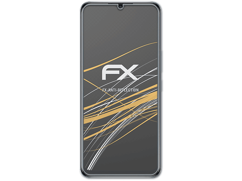 ATFOLIX 3x FX-Antireflex Displayschutz(für Vivo Y71t)