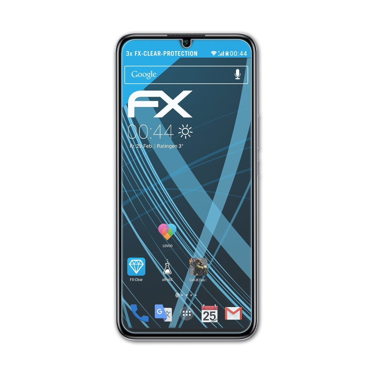 ATFOLIX 3x FX-Clear Honor Pro) 20 Displayschutz(für Play