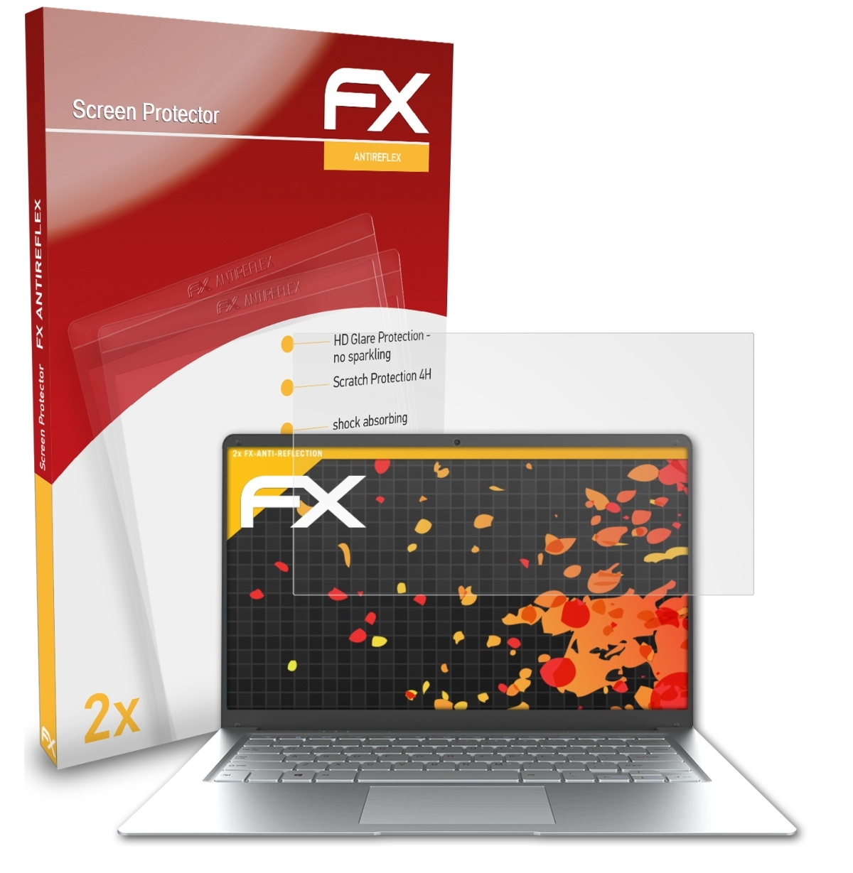 ATFOLIX Displayschutz(für S5 2x EZbook Jumper FX-Antireflex 8G)