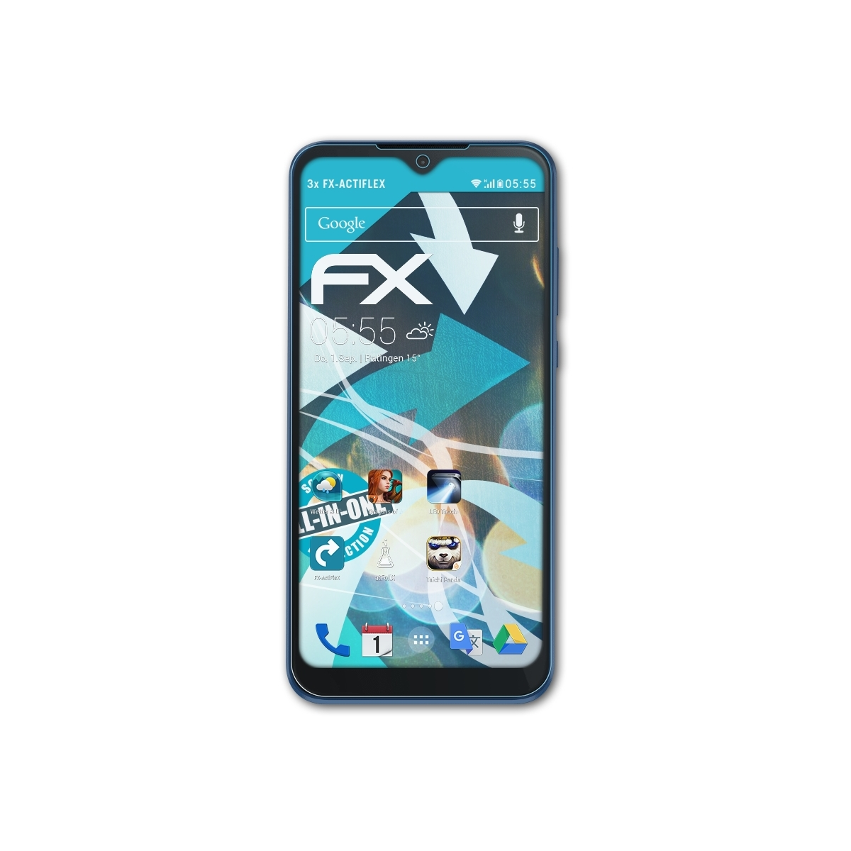 ATFOLIX 3x Motorola Displayschutz(für E (2020)) Moto FX-ActiFleX