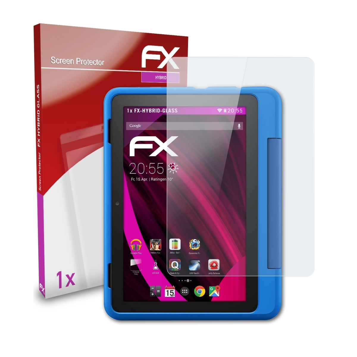 FX-Hybrid-Glass Fire ATFOLIX 8 2020)) Pro HD Kids Schutzglas(für Amazon (Model