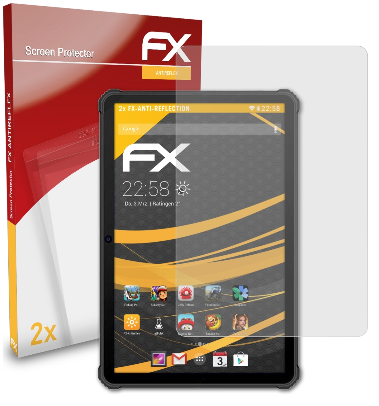 FX-Antireflex Oukitel 2x ATFOLIX RT1) Displayschutz(für