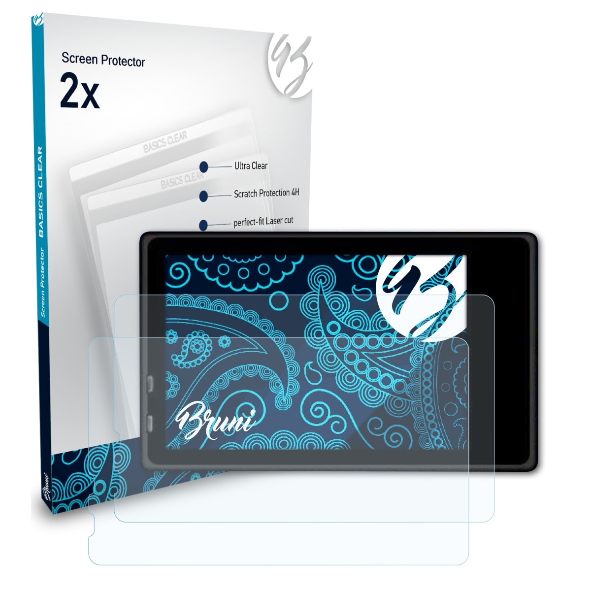 BRUNI Vision 2x Schutzfolie(für Touch Dragon Pro) 3 Basics-Clear