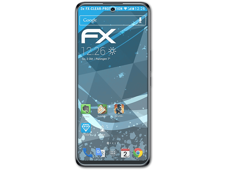 ATFOLIX 3x FX-Clear Displayschutz(für TCL 30 5G) V