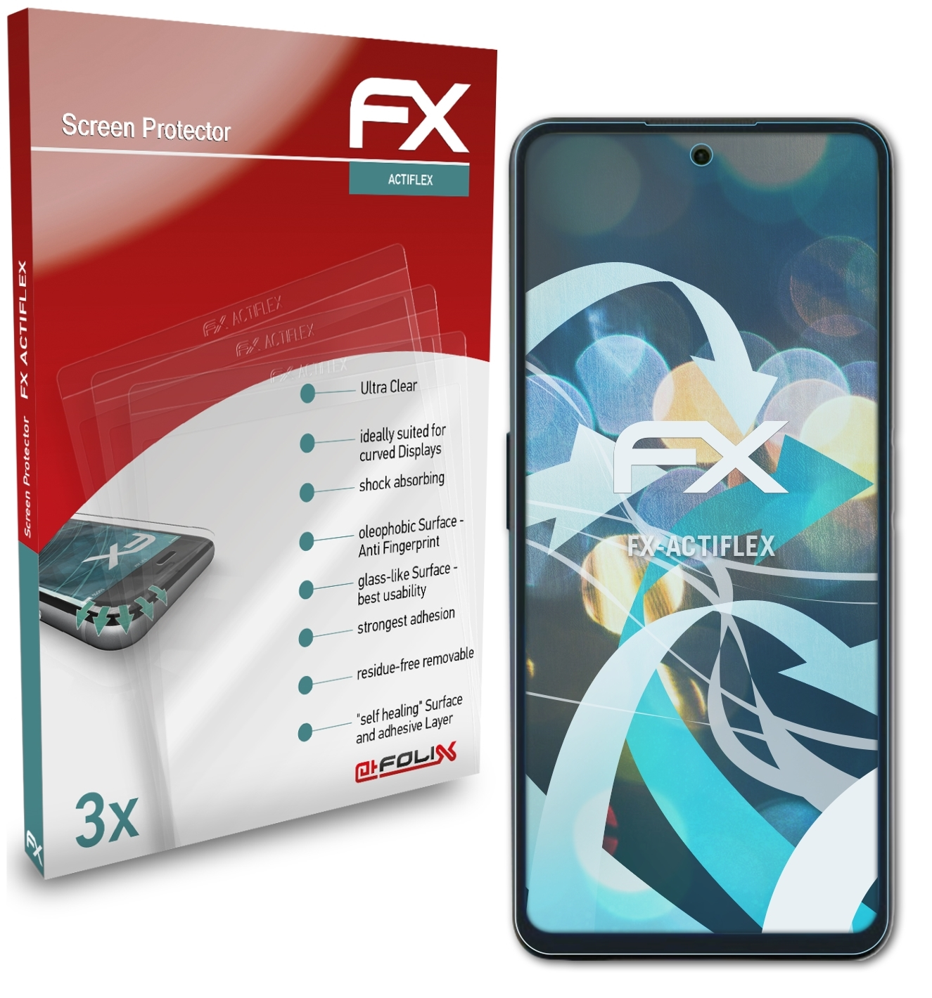 3x ATFOLIX FX-ActiFleX Hisense Displayschutz(für Infinity H50S)
