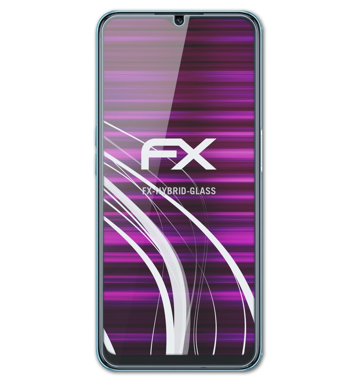 A56 Oppo 5G) Schutzglas(für FX-Hybrid-Glass ATFOLIX