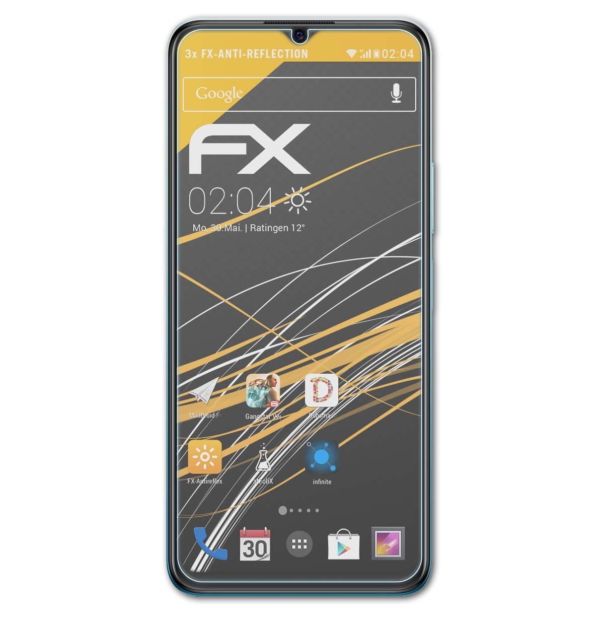 Displayschutz(für Y15A) Vivo FX-Antireflex ATFOLIX 3x