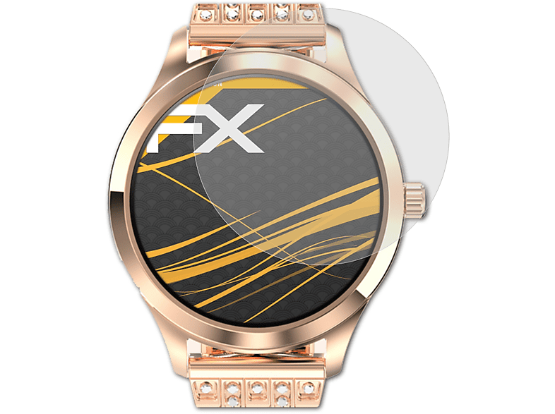 ATFOLIX 3x FX-Antireflex Displayschutz(für Lemfo LW07) | Smartwatch Schutzfolien & Gläser