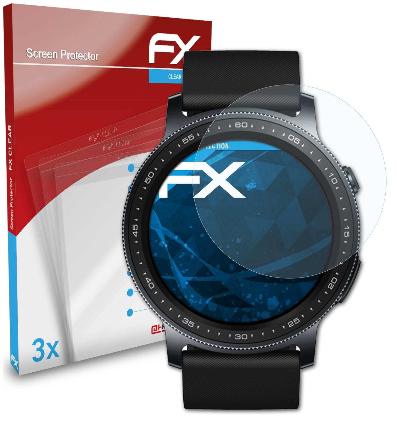 ATFOLIX 3x Zeblaze Displayschutz(für FX-Clear GTR 2)