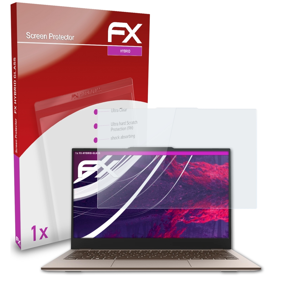 ATFOLIX FX-Hybrid-Glass Schutzglas(für Jumper Air) EZbook X3