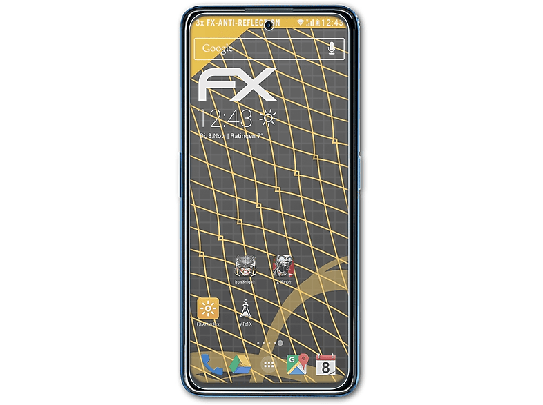 ATFOLIX 3x FX-Antireflex Displayschutz(für Agni Lava 5G)