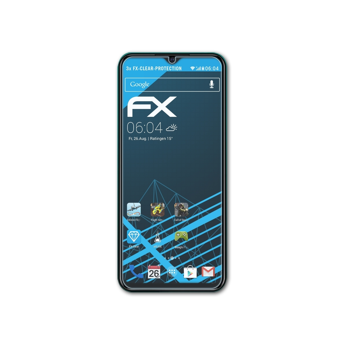 U680S) ATFOLIX Energizer FX-Clear Displayschutz(für 3x