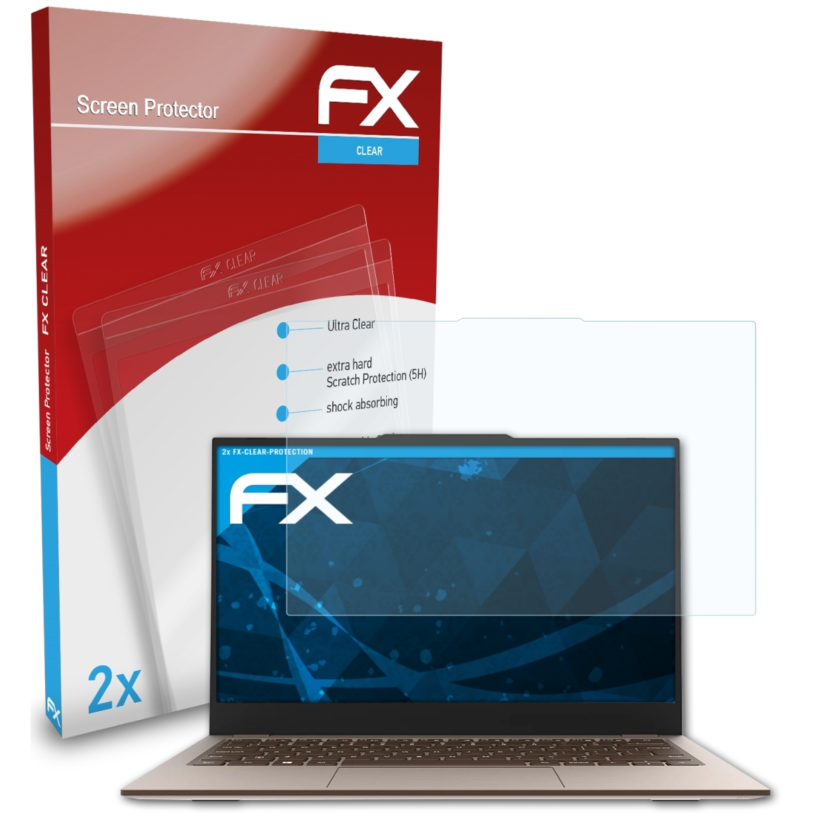 ATFOLIX 2x Air) X3 Jumper Displayschutz(für FX-Clear EZbook