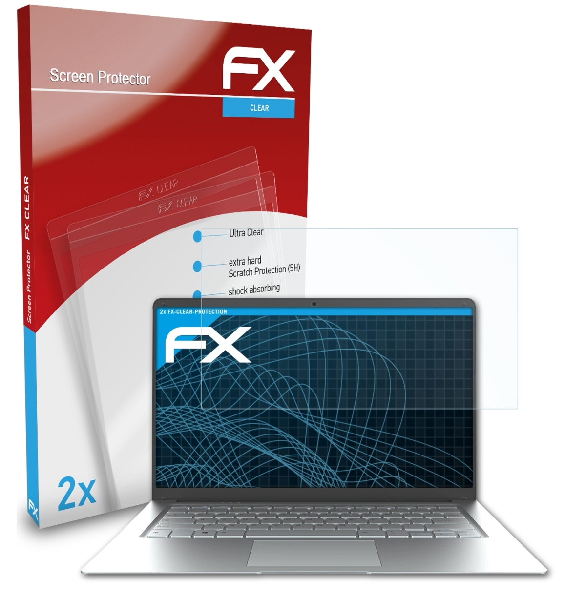 EZbook 8G) 2x Jumper ATFOLIX Displayschutz(für FX-Clear S5
