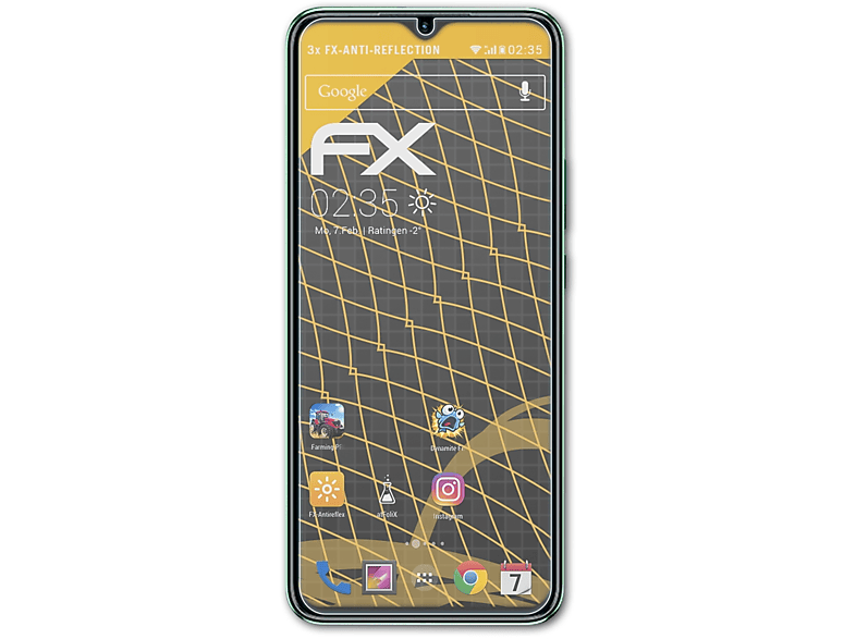 Hot Infinix 3x ATFOLIX FX-Antireflex 11 Displayschutz(für Play)