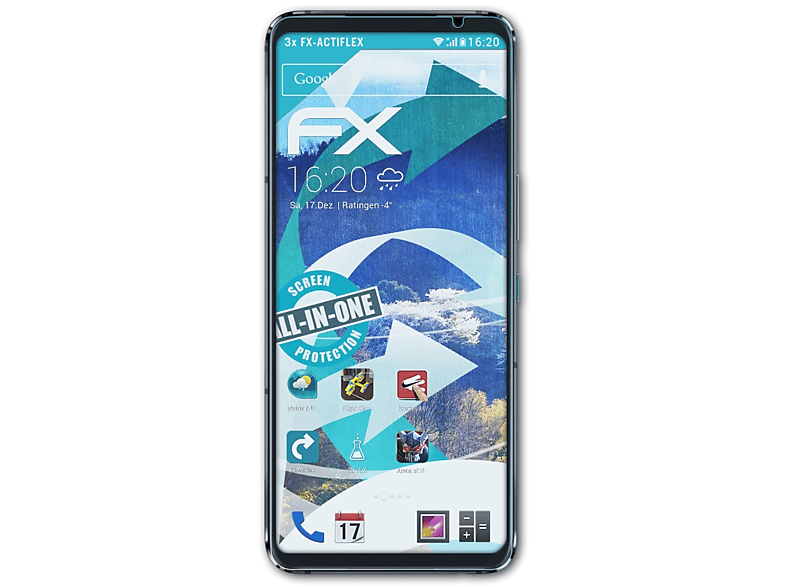 5s ATFOLIX Phone Asus ROG FX-ActiFleX Displayschutz(für Pro) 3x