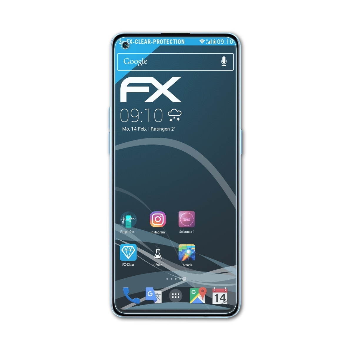 ATFOLIX 3x FX-Clear 5G) Oppo Reno7 Displayschutz(für