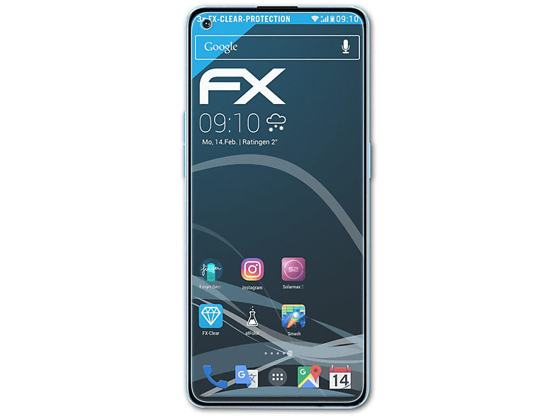 3x ATFOLIX 5G) Displayschutz(für Reno7 Oppo FX-Clear