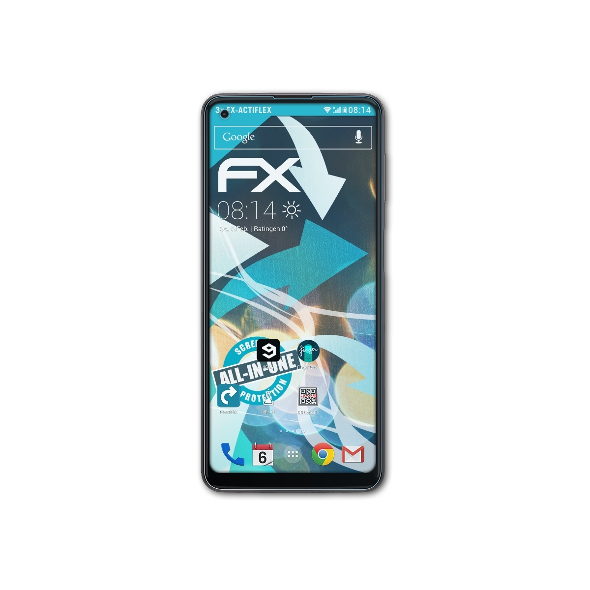 ATFOLIX 3x FX-ActiFleX (Gen Moto Power Motorola G 2)) Displayschutz(für