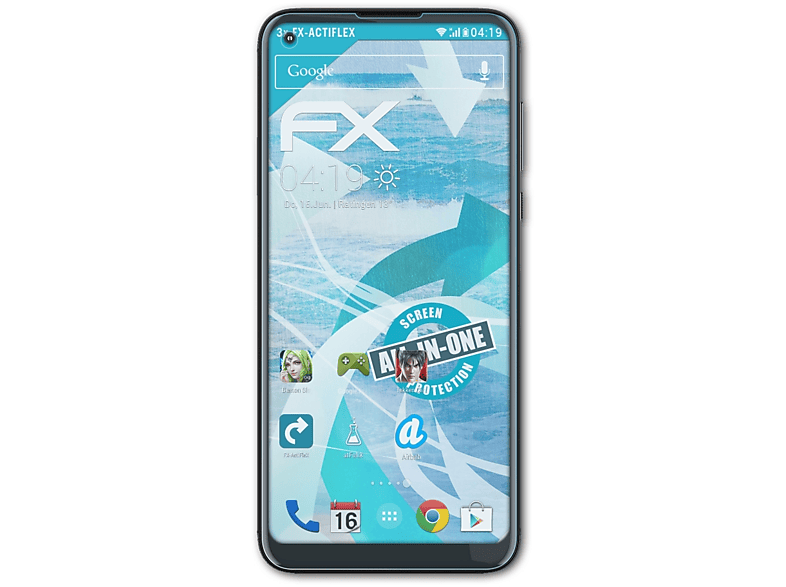 ATFOLIX 3x FX-ActiFleX Displayschutz(für Motorola Moto G fast)