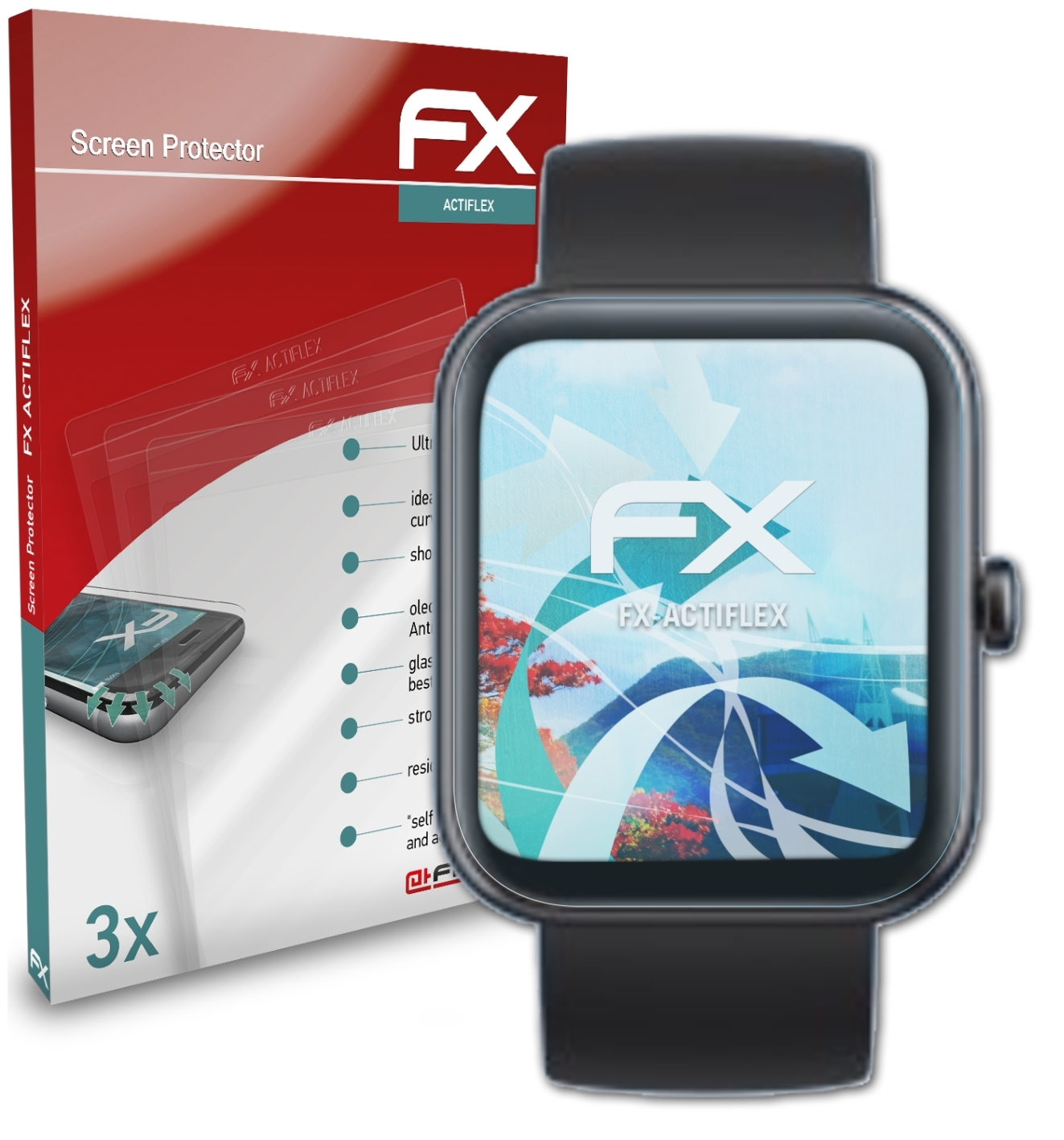 ATFOLIX 3x FX-ActiFleX Displayschutz(für ID206) Yamay