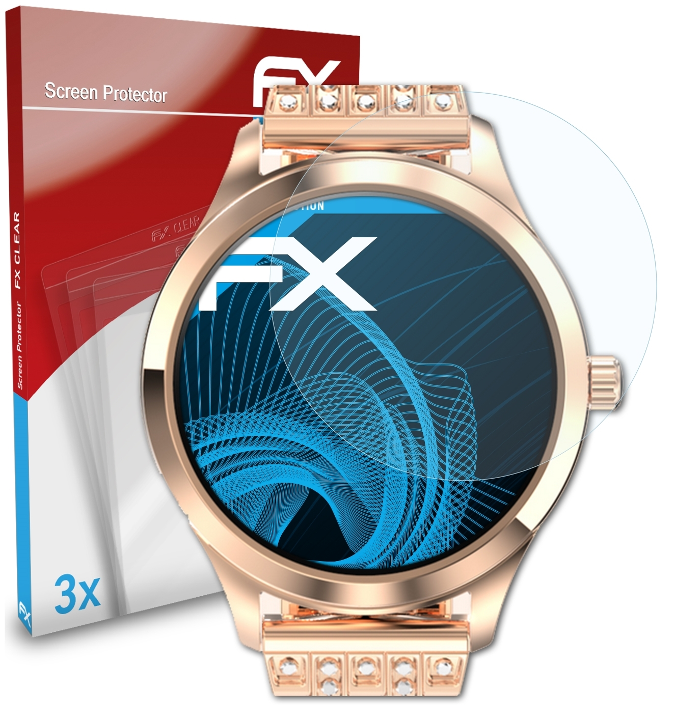 ATFOLIX 3x FX-Clear Displayschutz(für Lemfo LW07)