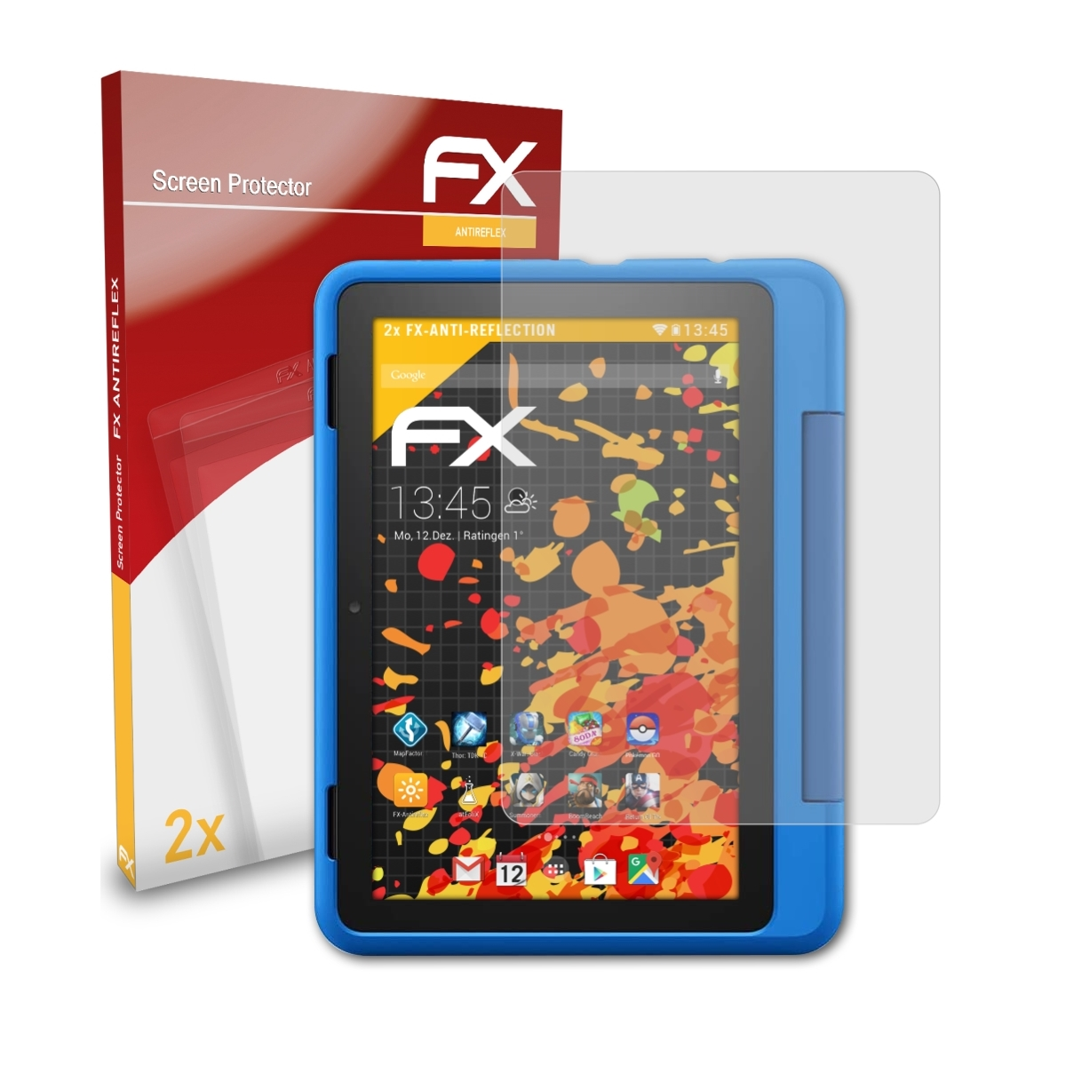 ATFOLIX 2x FX-Antireflex Displayschutz(für Amazon (Model HD 8 Kids Pro 2020)) Fire