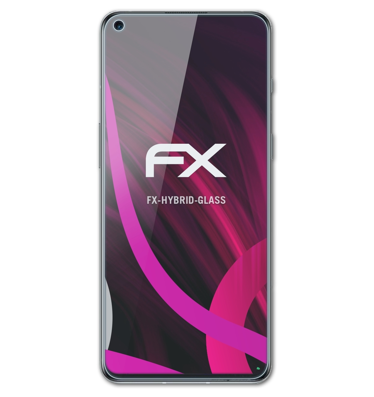 Schutzglas(für 5G) ATFOLIX OnePlus FX-Hybrid-Glass 9RT